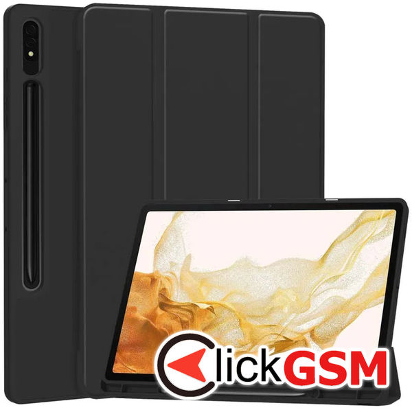 Techsuit - Flex Trifold - Samsung Galaxy Tab S7 Plus / S8 Plus - Black