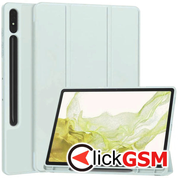 Techsuit - Flex Trifold - Samsung Galaxy Tab S7 Plus / S8 Plus - Sky Blue