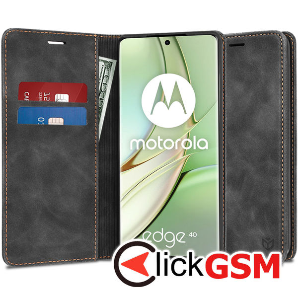 Techsuit - Confy Cover - Motorola Edge 40 / Edge (2023) - Black
