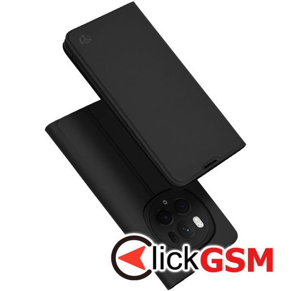 Techsuit - Magskin Book - Honor Magic6 Pro - Black