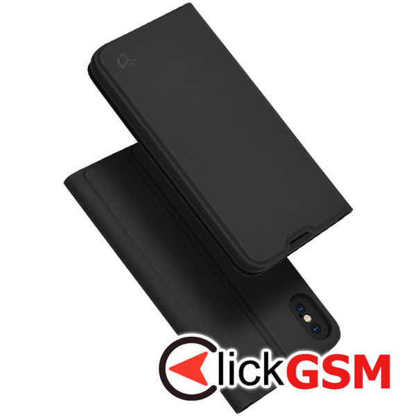 Techsuit - Magskin Book - iPhone X / XS - Black