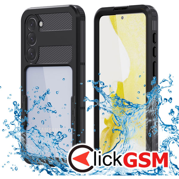 ShellBox - Waterproof IP68 Case - Samsung Galaxy S23 Plus - Black