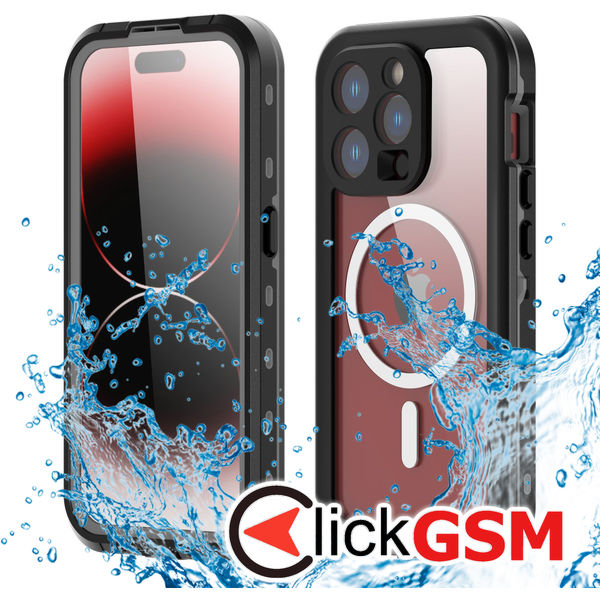 ShellBox - Waterproof IP68 MagSafe Case - iPhone 15 Pro - Black