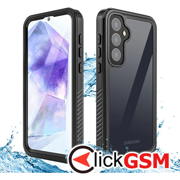 ShellBox - Waterproof IP68 Case - Samsung Galaxy A55 5G - Black