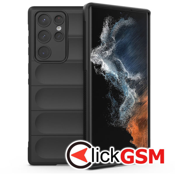 Techsuit - Magic Shield - Samsung Galaxy S22 Ultra 5G - Black