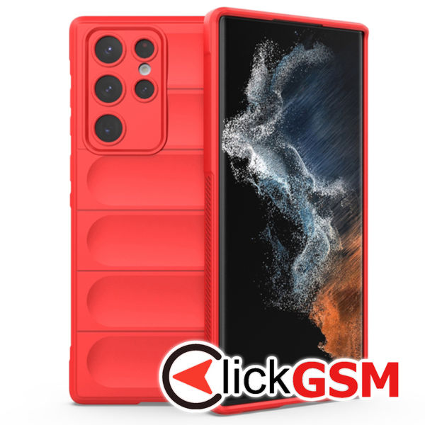Techsuit - Magic Shield - Samsung Galaxy S22 Ultra 5G - Red