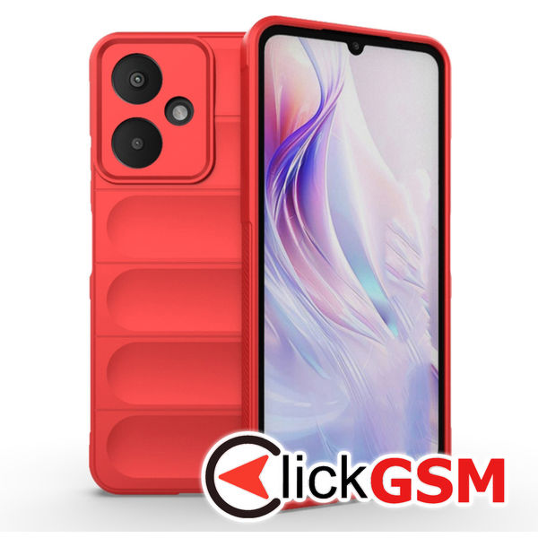 Techsuit - Magic Shield - Xiaomi Redmi 13C 5G / Poco M6 - Red