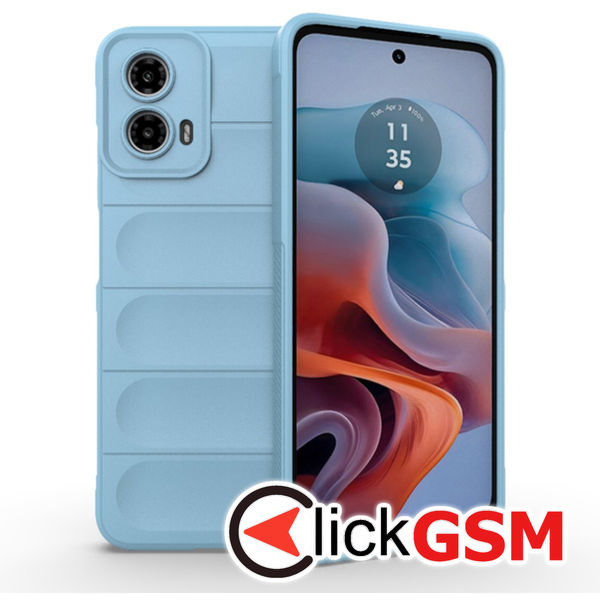 Techsuit - Magic Shield - Motorola Moto G34 - Bleu