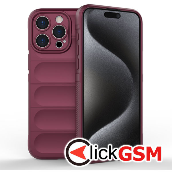 Techsuit - Magic Shield - iPhone 15 Pro - Bordeaux