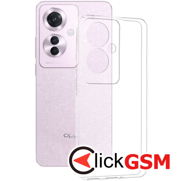 Techsuit - Clear Silicone - Oppo Reno11 F - Transparent