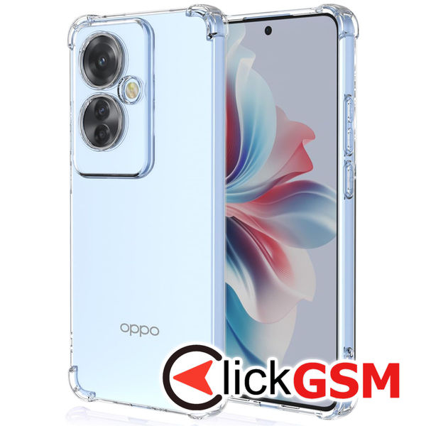 Techsuit - Shockproof Clear Silicone - Oppo Reno11 F - Clear
