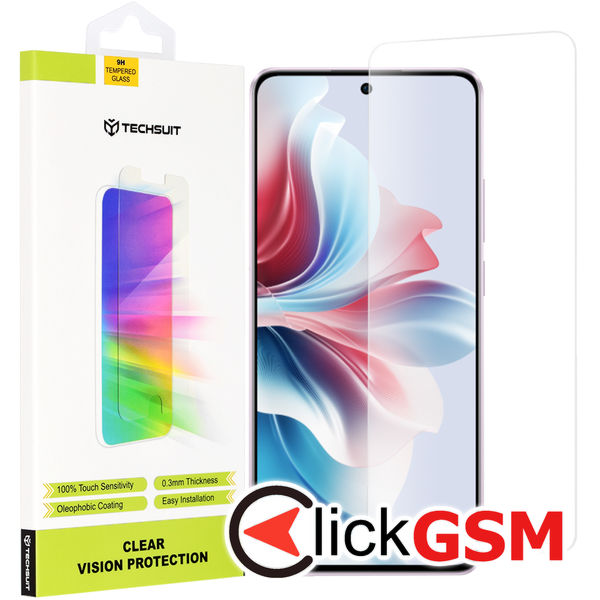 Techsuit - Clear Vision Glass - Oppo Reno11 F - Transparent