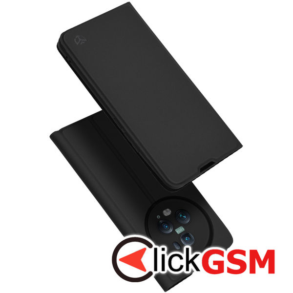 Techsuit - Magskin Book - Honor Magic5 Pro - Black