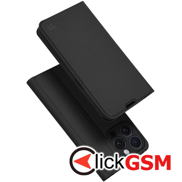 Techsuit - Magskin Book - iPhone 15 Pro - Black