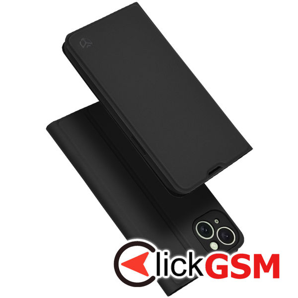 Techsuit - Magskin Book - iPhone 15 Plus - Black