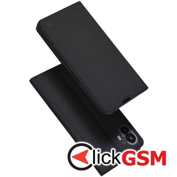 Techsuit - Magskin Book - Nothing Phone (2) - Black