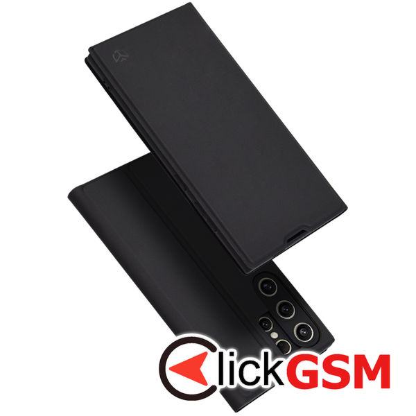 Techsuit - Magskin Book - Samsung Galaxy S24 Ultra - Black