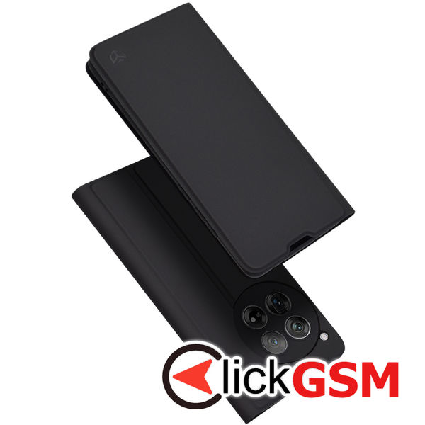 Techsuit - Magskin Book - OnePlus 12 - Black