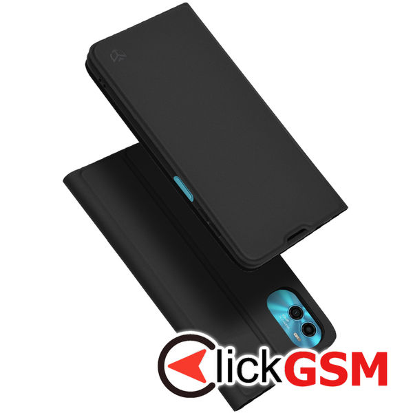 Techsuit - Magskin Book - Motorola Moto E22s - Black