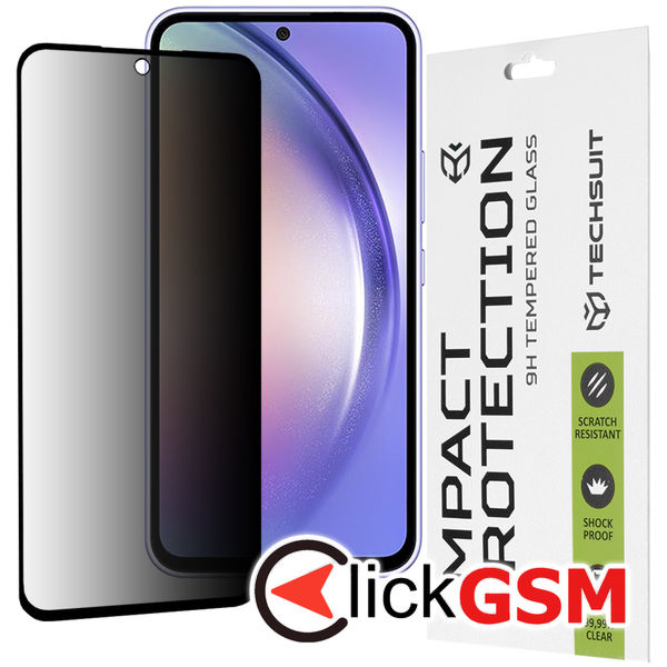 Techsuit - 111D Privacy Full?Glue - Samsung Galaxy A54 - Black