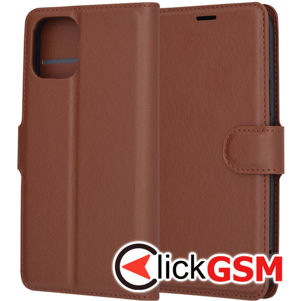 Techsuit - Leather Folio - iPhone 12 - Brown