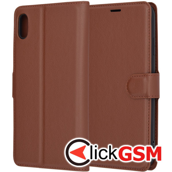 Techsuit - Leather Folio - iPhone XS Max - Brown