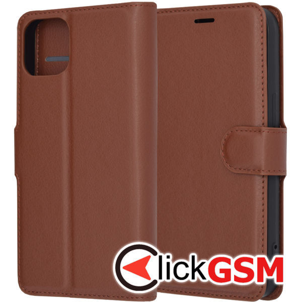 Techsuit - Leather Folio - iPhone 13 - Brown