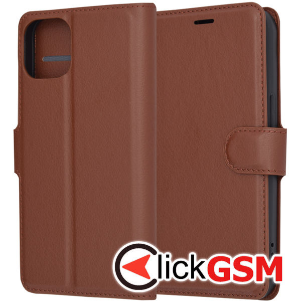 Techsuit - Leather Folio - iPhone 14 - Brown