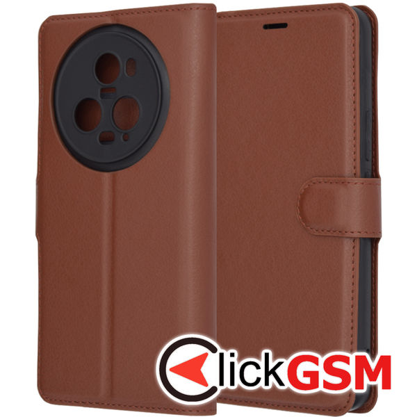 Techsuit - Leather Folio - Honor Magic5 Pro - Brown