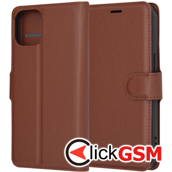Techsuit - Leather Folio - iPhone 15 - Brown