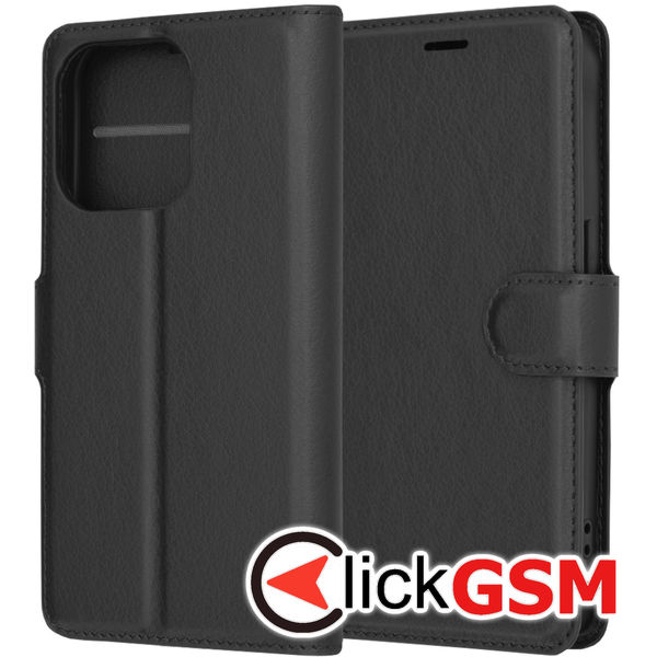 Techsuit - Leather Folio - iPhone 15 Pro - Black