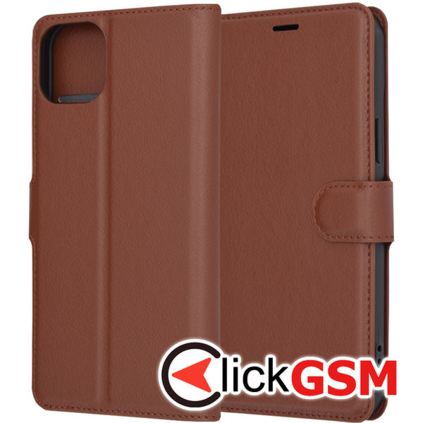 Techsuit - Leather Folio - iPhone 15 Plus - Brown