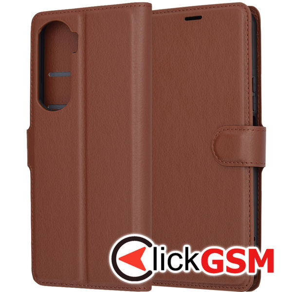 Techsuit - Leather Folio - Honor 90 Lite - Brown