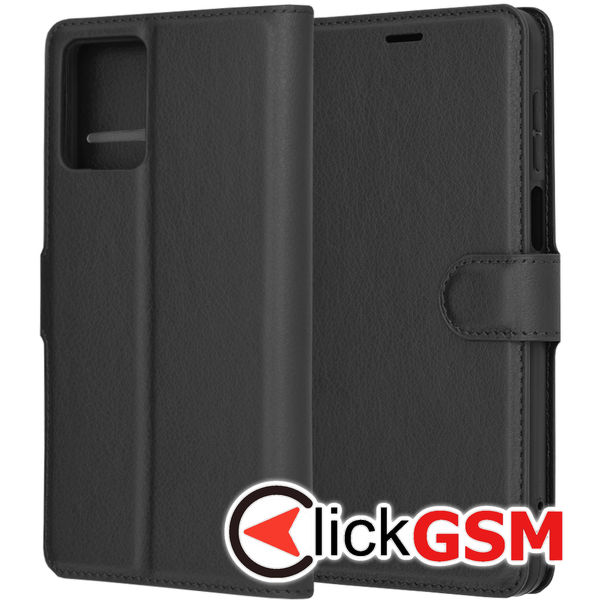 Techsuit - Leather Folio - Motorola Moto G14 - Black
