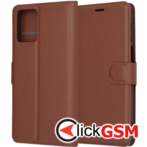 Techsuit - Leather Folio - Motorola Moto G54 - Brown