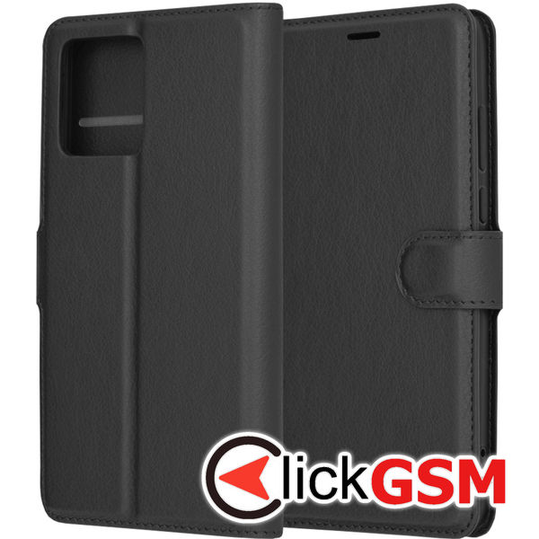 Techsuit - Leather Folio - Motorola Moto G84 - Black