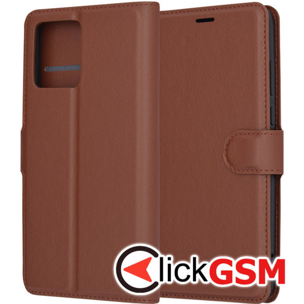 Techsuit - Leather Folio - Motorola Moto G84 - Brown