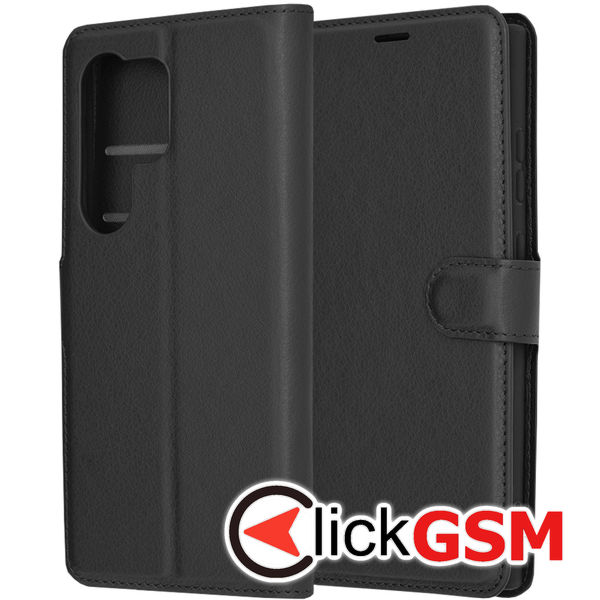 Techsuit - Leather Folio - Samsung Galaxy S24 Ultra - Black