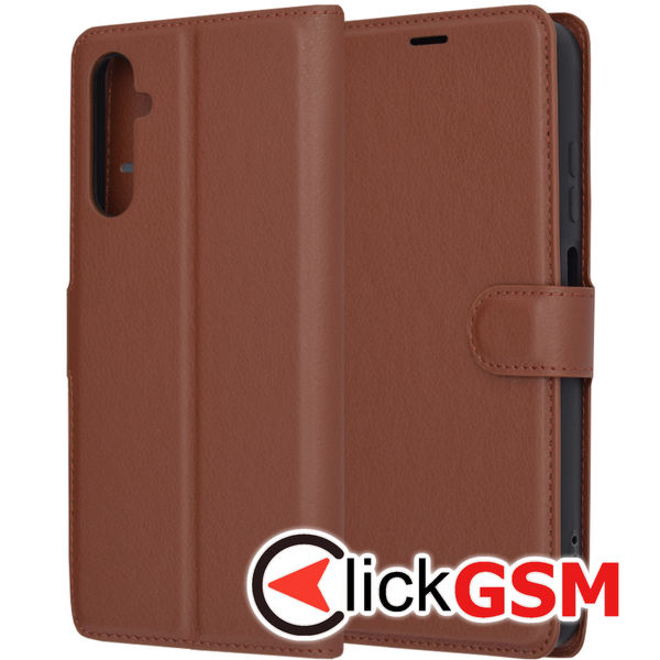 Techsuit - Leather Folio - Samsung Galaxy S24 - Brown