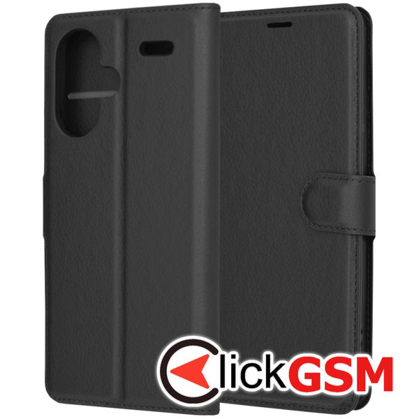 Techsuit - Leather Folio - Xiaomi Redmi Note 13 Pro+ 5G - Black