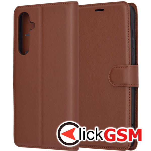 Techsuit - Leather Folio - Samsung Galaxy A55 5G - Brown