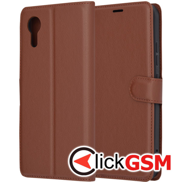 Techsuit - Leather Folio - Samsung Galaxy Xcover7 - Brown