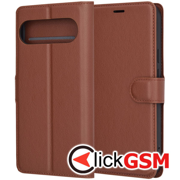 Techsuit - Leather Folio - Google Pixel 9 Pro XL - Brown