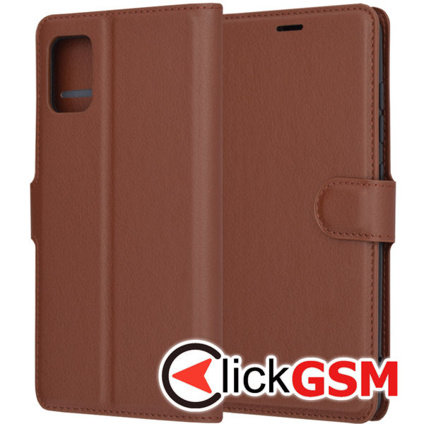 Techsuit - Leather Folio - Samsung Galaxy A51 4G - Brown
