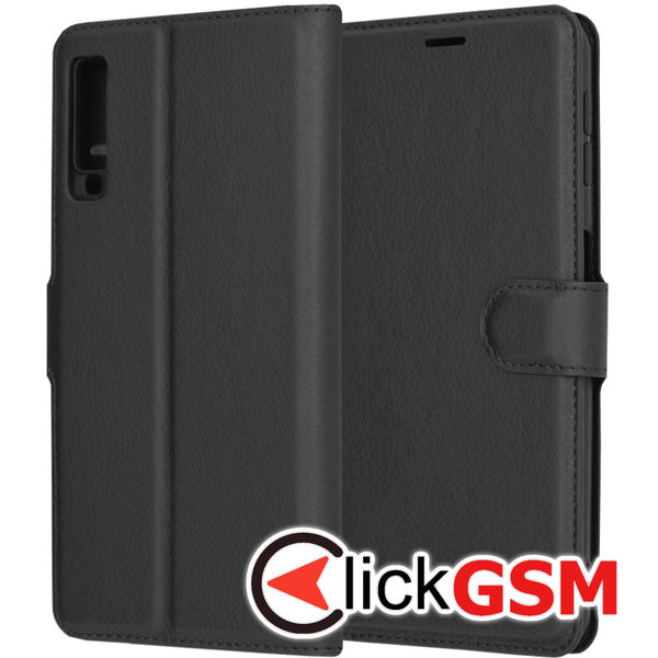 Techsuit - Leather Folio - Samsung Galaxy A7 2018 - Black