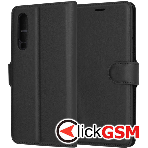 Techsuit - Leather Folio - Huawei P30 - Black