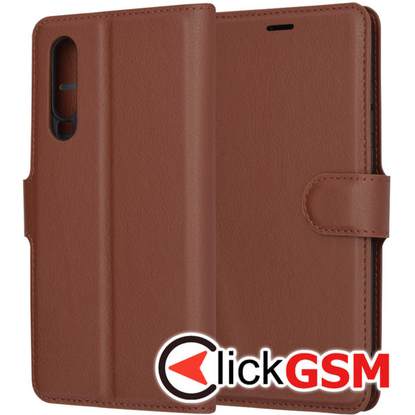 Techsuit - Leather Folio - Huawei P30 - Brown