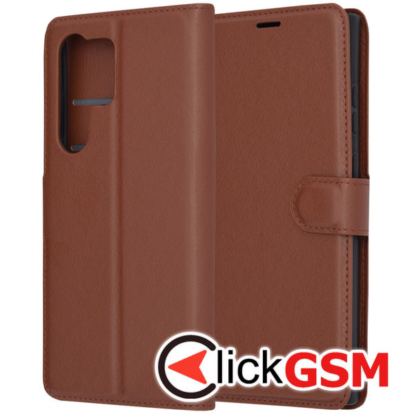 Techsuit - Leather Folio - Samsung Galaxy S23 Ultra - Brown