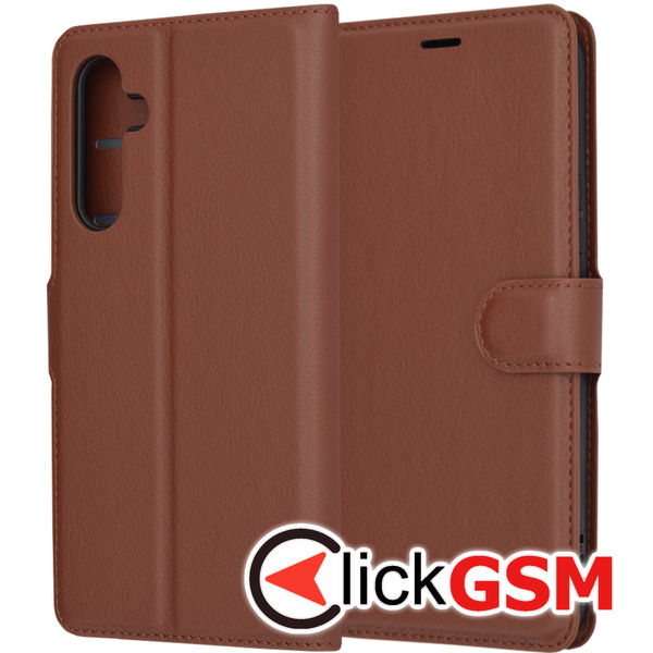 Techsuit - Leather Folio - Samsung Galaxy A54 - Brown