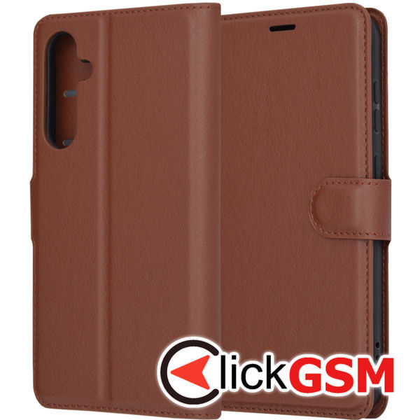 Techsuit - Leather Folio - Samsung Galaxy S23 FE - Brown